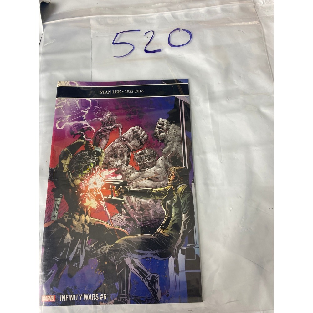 Marvel‎ Infinity Wars 6 Comic Book Stan Lee 1922 2018